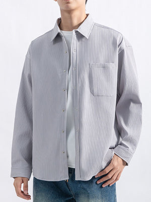 button-down shirt featuring textured in White with 95%cotton,5%spandex Care instructions: Machine wash cold texture