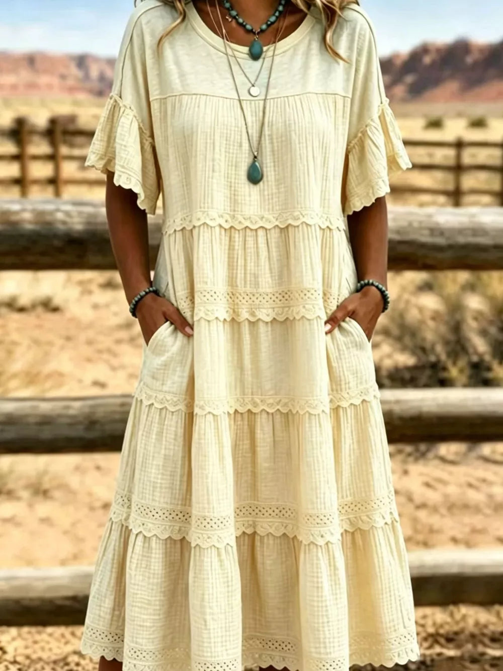 midi dress in Pink