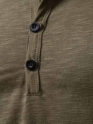 Men's Long Sleeve Henley T-shirt, view 12