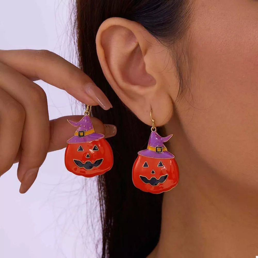 earrings in orange featuring dangle and regular fit