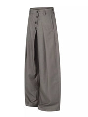 95%polyester, 5%spandex Care instructions: Machine wash cold wide-leg pants in Black with wide-leg silhouette