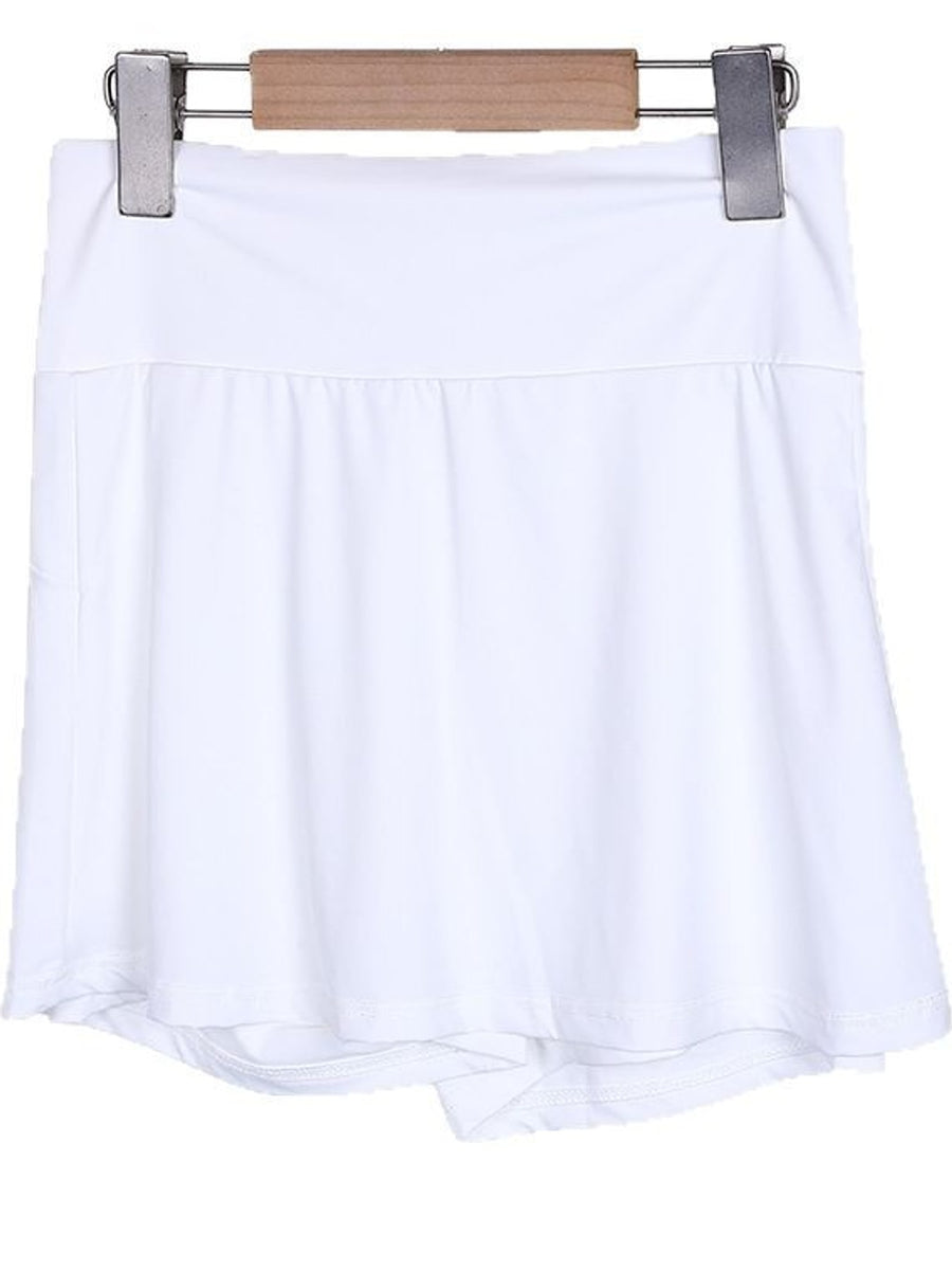 pleated skirt in Purple with lightweight and mini