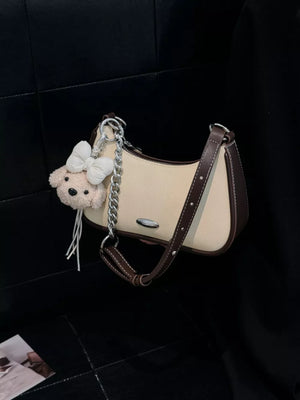 Contrast Trim Shoulder Bag option 5