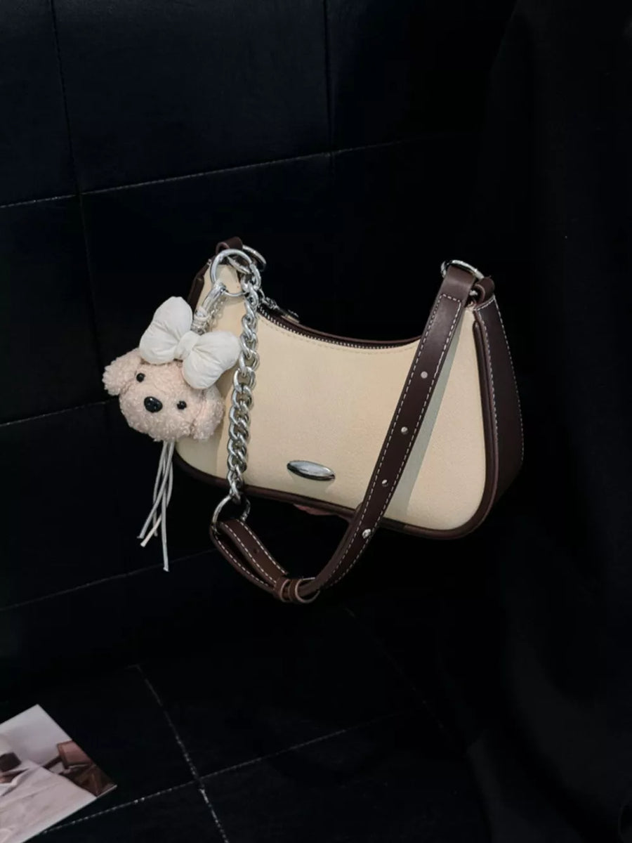 Contrast Trim Shoulder Bag option 5