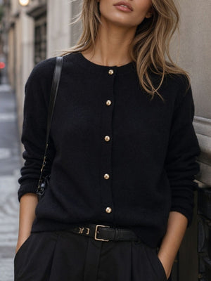 Yellow cardigan