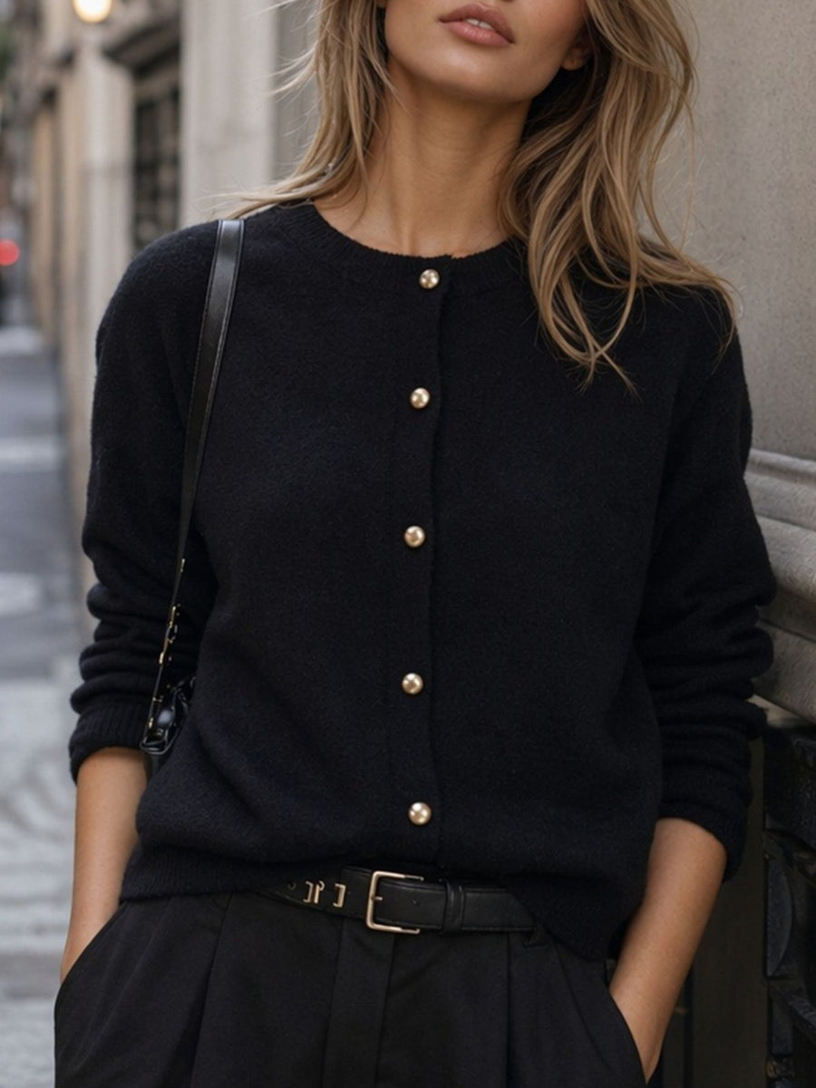 Yellow cardigan