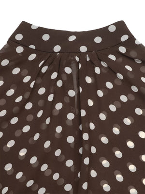 chocolate brown blouse