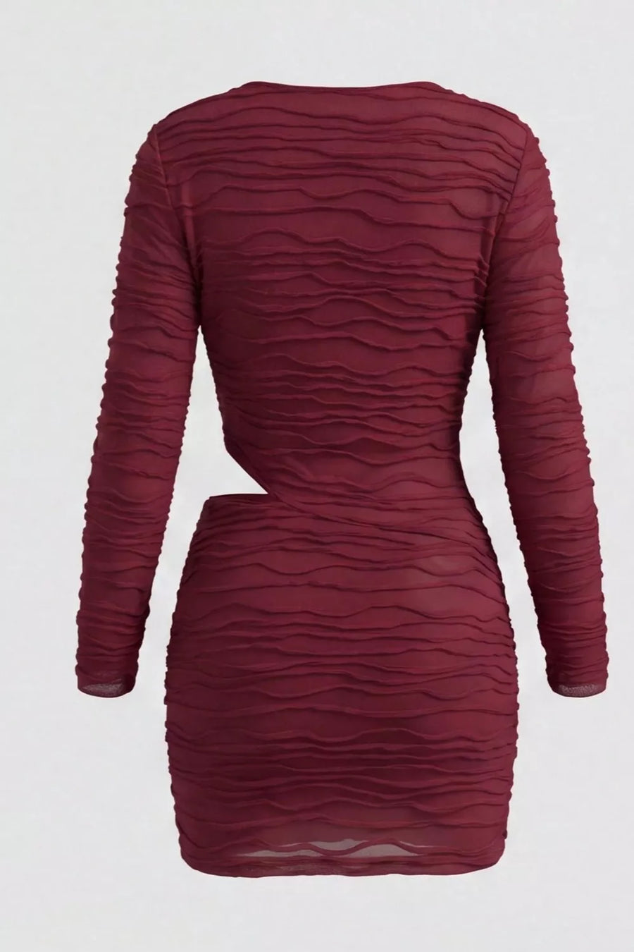 Ruched Cutout Cowl Neck Mini Dress option 5
