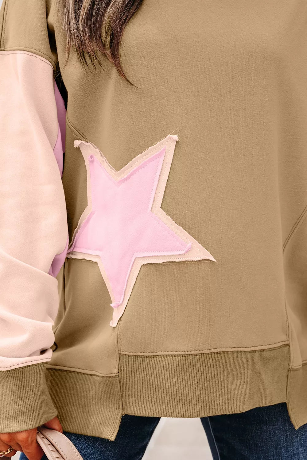sweatshirt in blush pink