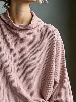 modern t-shirt in Gray with mock neck