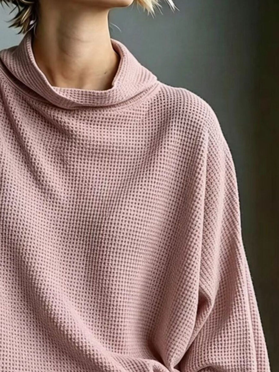 modern t-shirt in Gray with mock neck