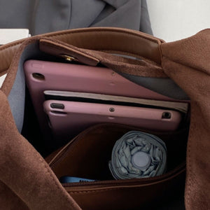 cognac brown shoulder bag