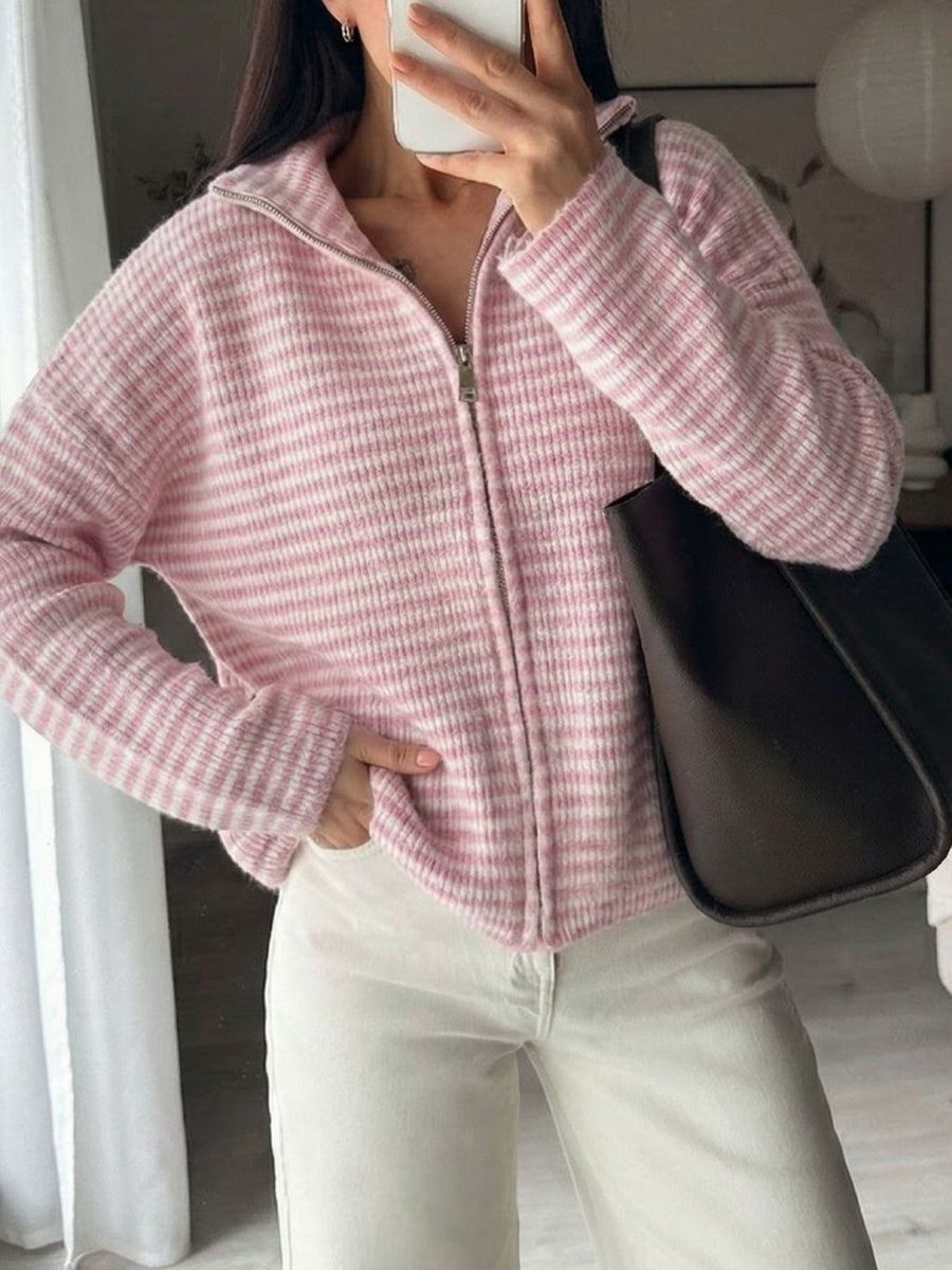 cardigan in taupe