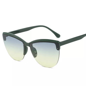 Uv Protection Half-rim Sunglasses in Style A with UV protection