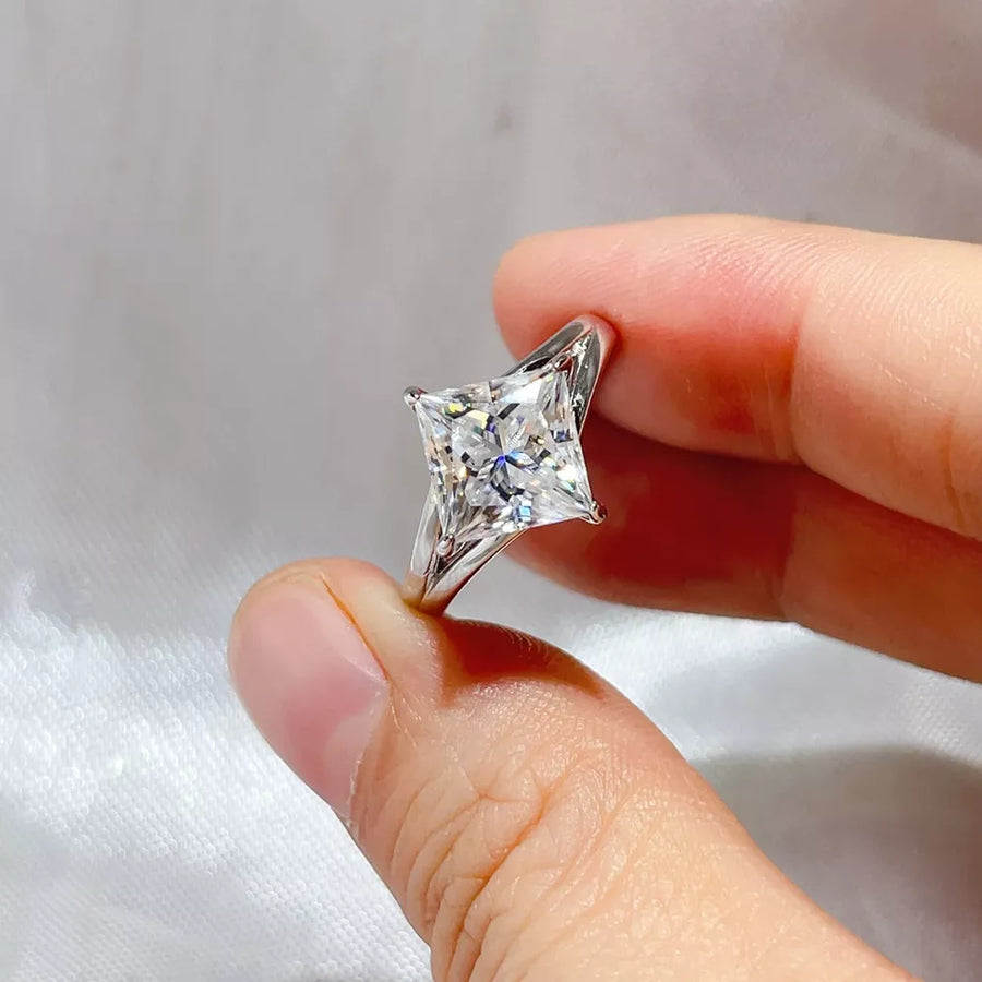 0.3 Carat 925 Sterling Silver Solitaire Ring option 4
