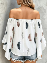 95% polyester, 5% elastane Care instructions: Machine wash cold off-shoulder top in Pink with relaxed silhouette