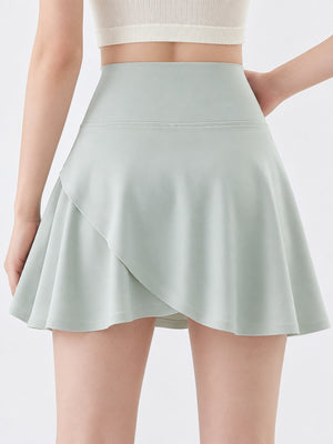 Black - Leg-Lengthening mini skirt with mini and elastic