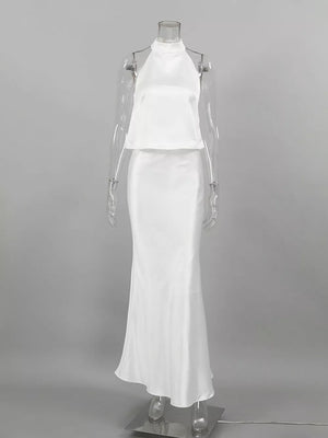 ivory halter top with sleeveless and sleeveless
