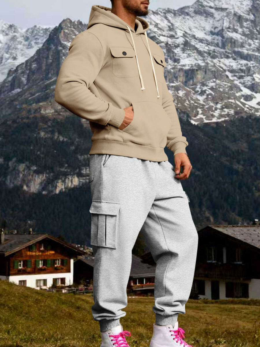 95%polyester,5%spandex Care instructions: Machine wash cold tracksuit in light gray with relaxed silhouette