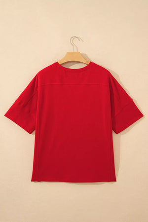Patriotic Usa Embroidered Short Sleeve T-shirt option 4