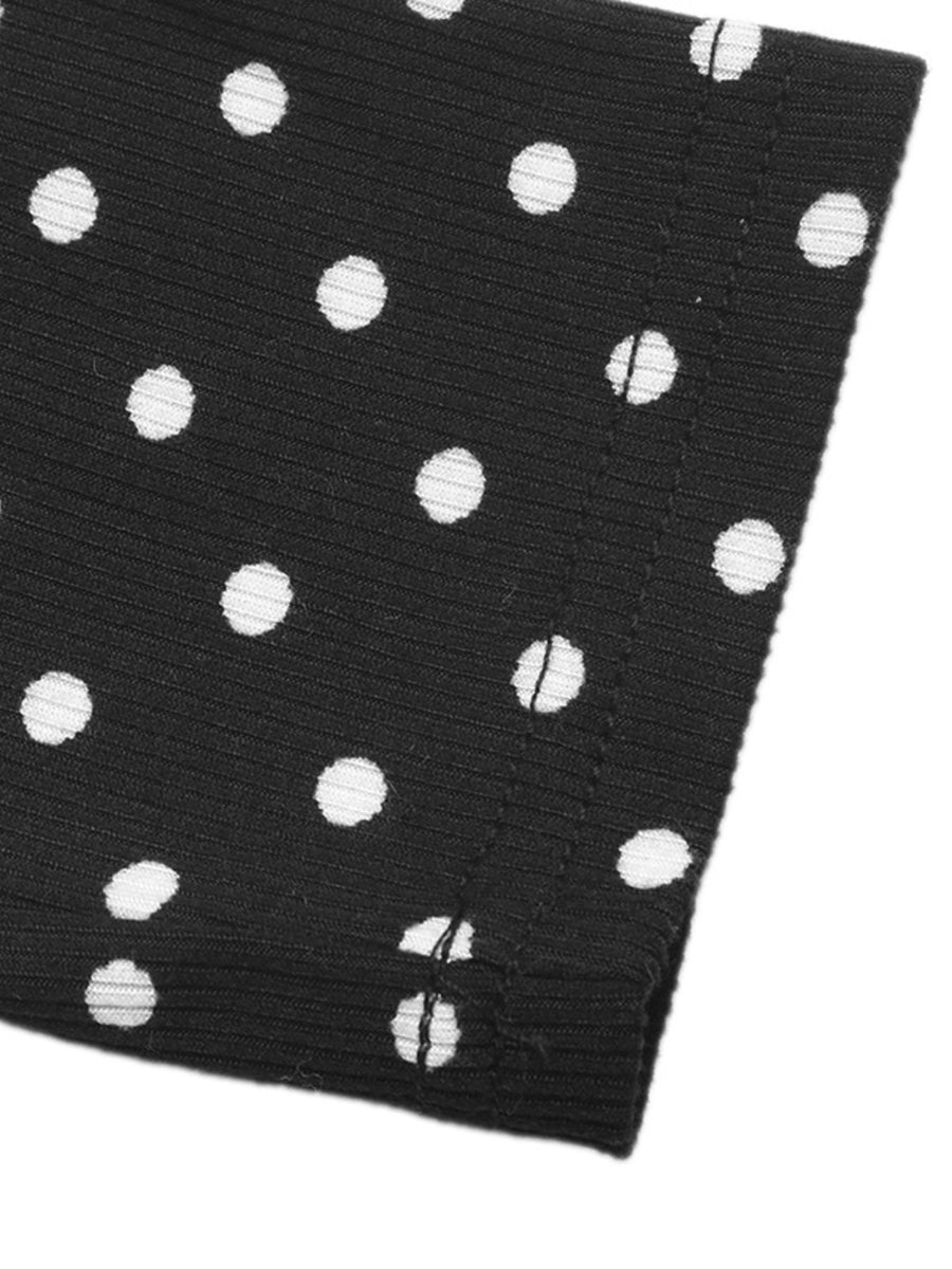 bodysuit featuring polka dot in white with 95% polyester, 5% elastane Care instructions: Machine wash cold texture