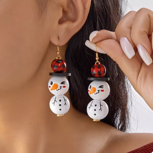 earrings in red featuring dangle and dangle fit