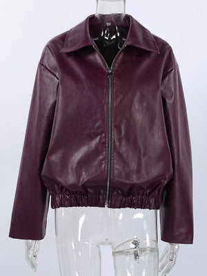 brown bomber jacket