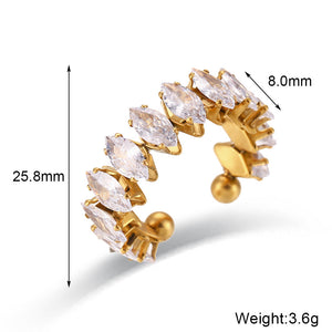 Gold with jewelry set with zircon embellishment 12