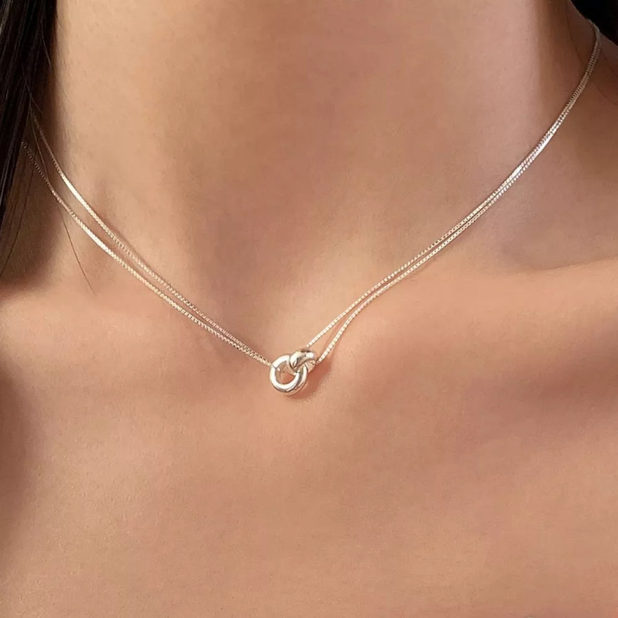 925 sterling silver Care instructions: Avoid wearing during exercise, as sweat w necklace in Silver with straight silhouette