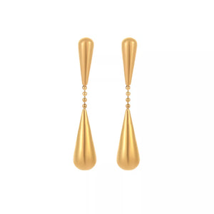 minimalist earrings in Gold with not applicable