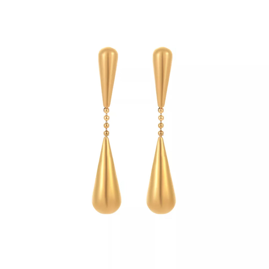 minimalist earrings in Gold with not applicable
