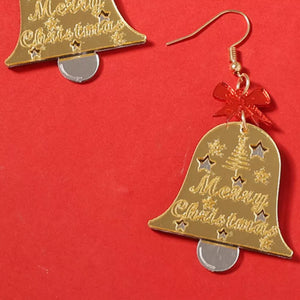 Mustard earrings featuring dangle and graphic-print
