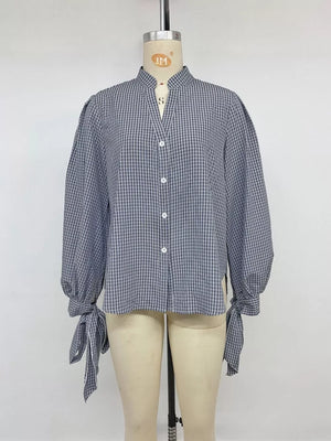 button-up shirt in white