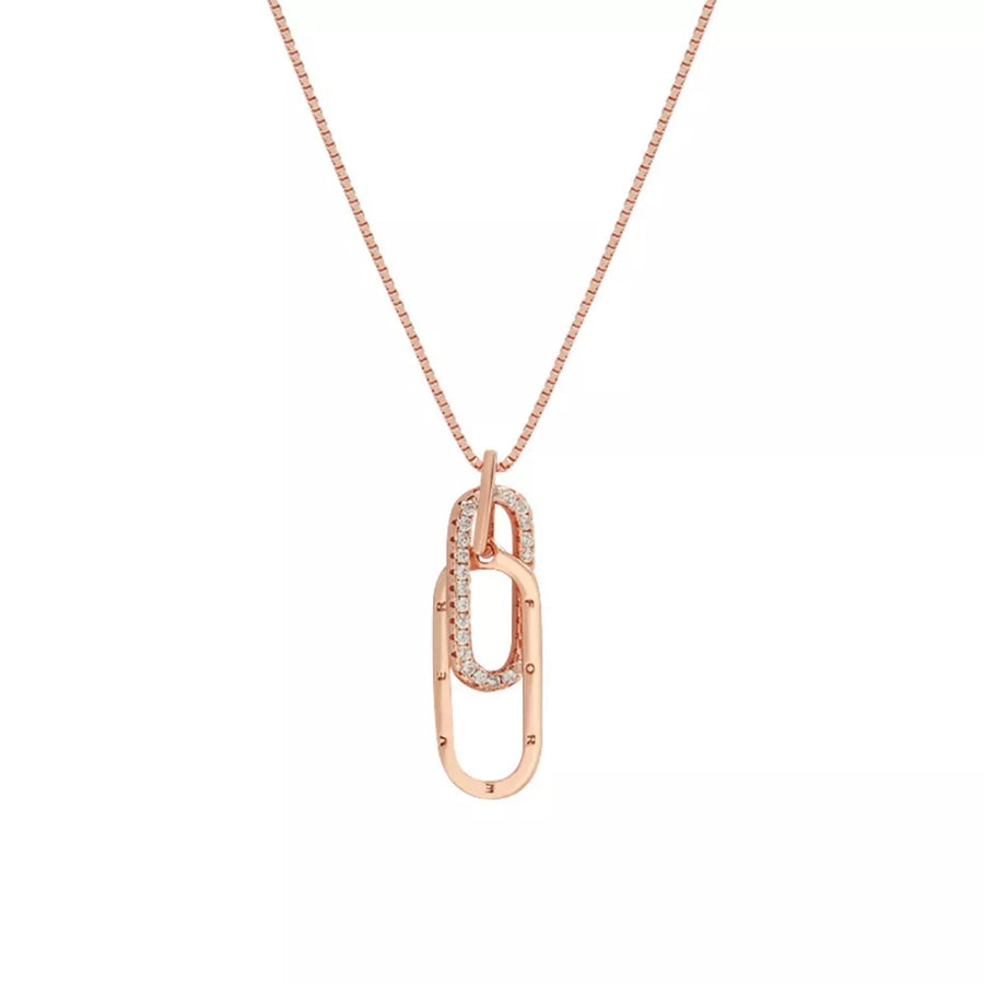 necklace in Rose Gold with pendant and collar length