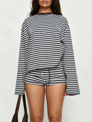 Crew-Neck Mini Top in Dusty Pink