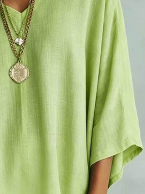 100% polyester Care instructions: Machine wash cold t-shirt in Lime with loose silhouette