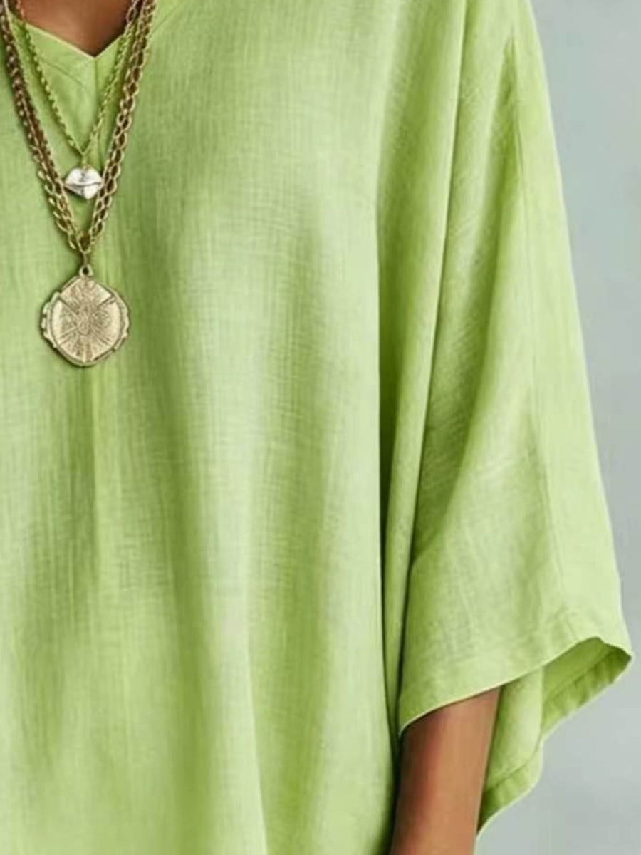 100% polyester Care instructions: Machine wash cold t-shirt in Lime with loose silhouette