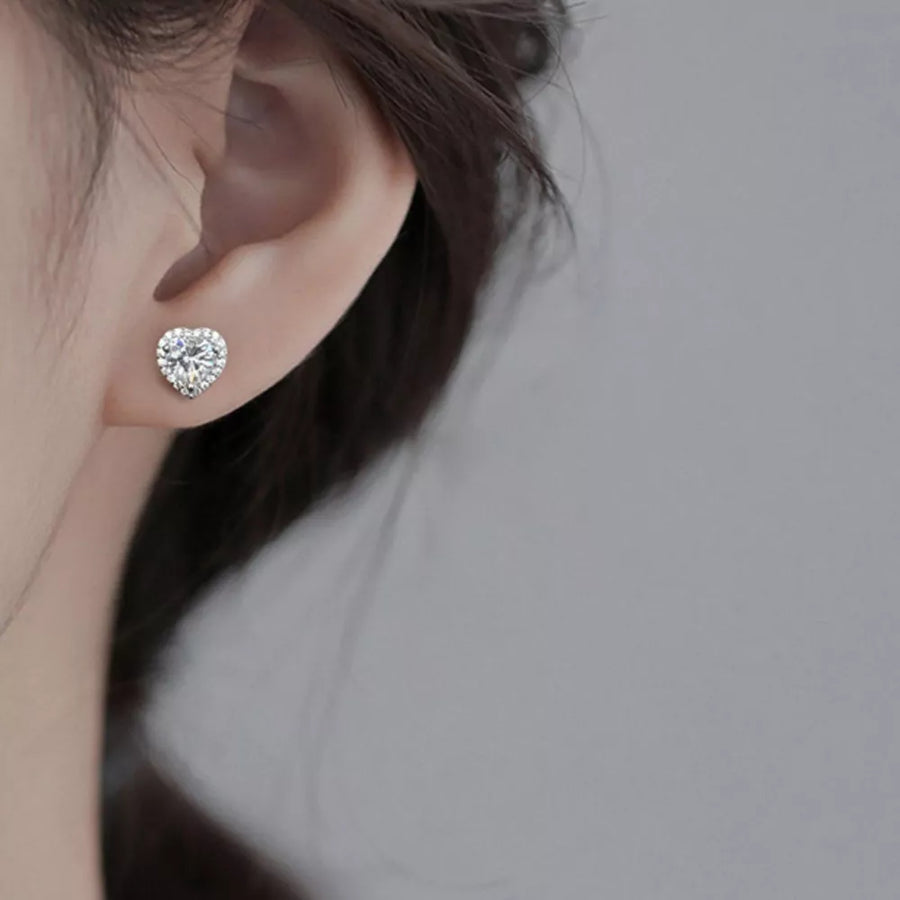earrings in silver