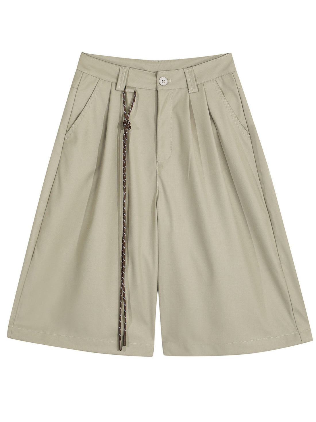 shorts in Khaki with side pockets and bermuda