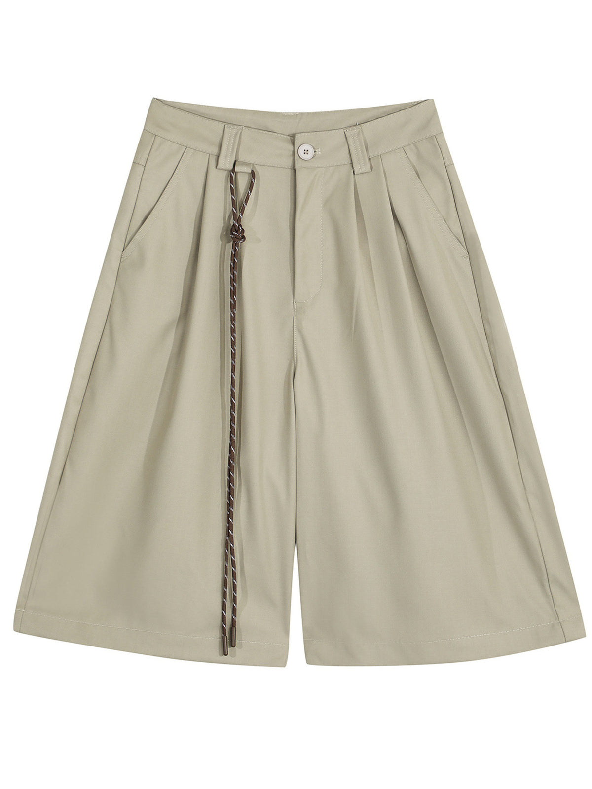shorts in Khaki with side pockets and bermuda
