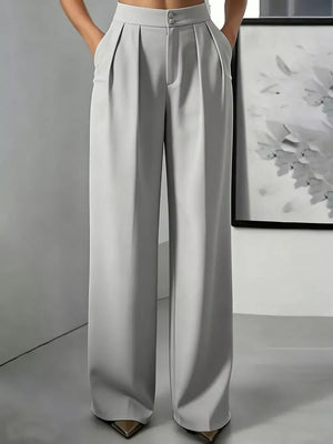 Dark Gray wide-leg pants