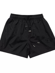 Brown Men's Casual Drawstring Waist Shorts