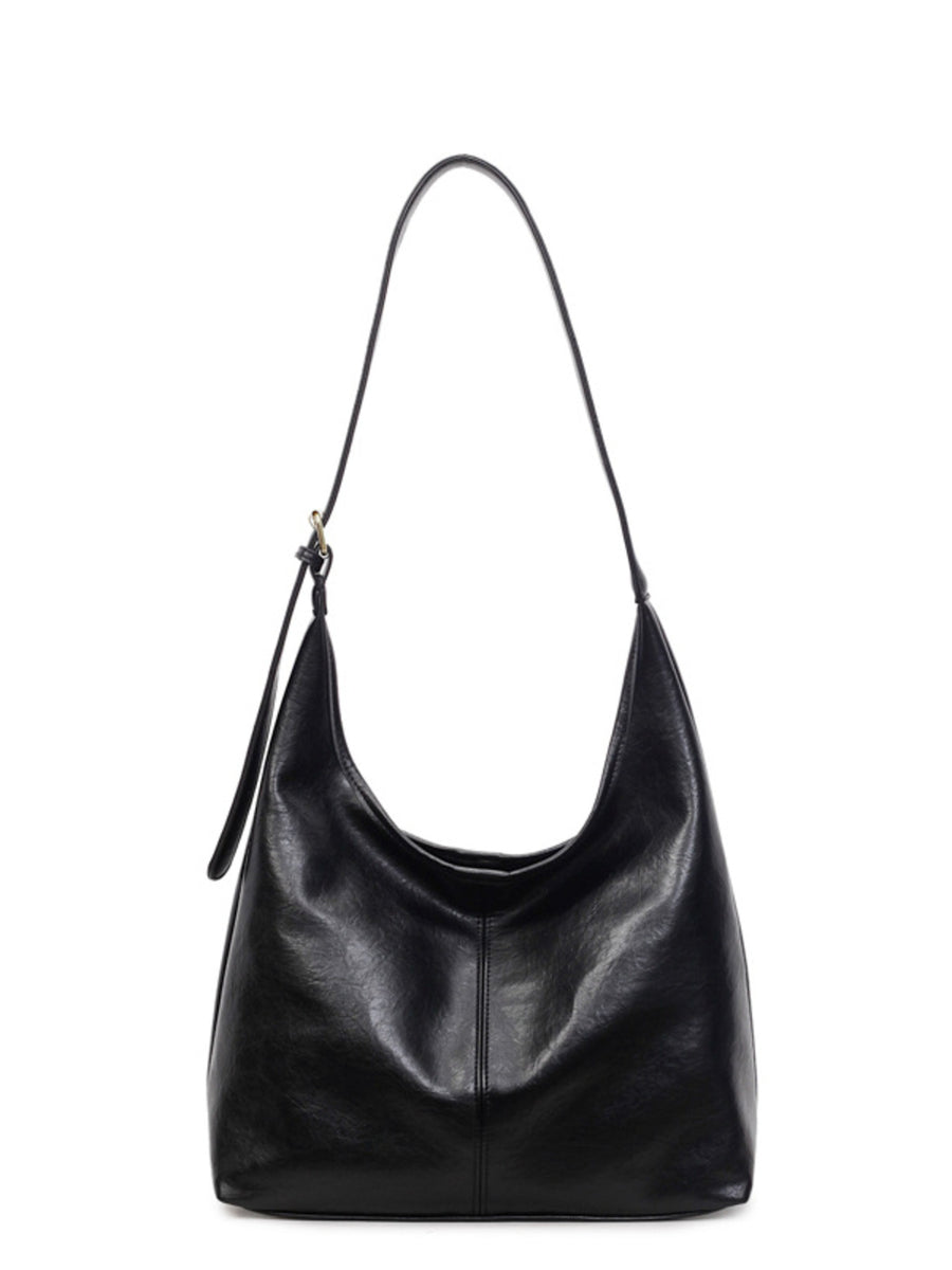 black with shoulder bag with soft construction