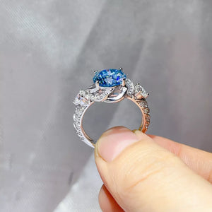 0.3 Carat Moissanite Sterling Silver Fitted Ring option 4