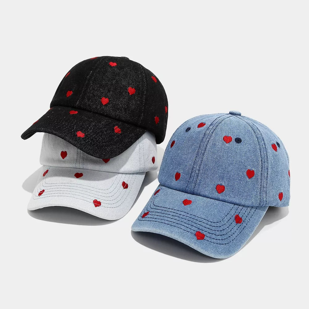 Denim Imported Size &amp cap in black with fitted silhouette
