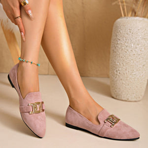 sage green loafers