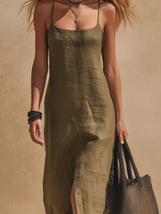 100% polyester Care instructions: Machine wash cold maxi dress in Light Blue with A-line silhouette