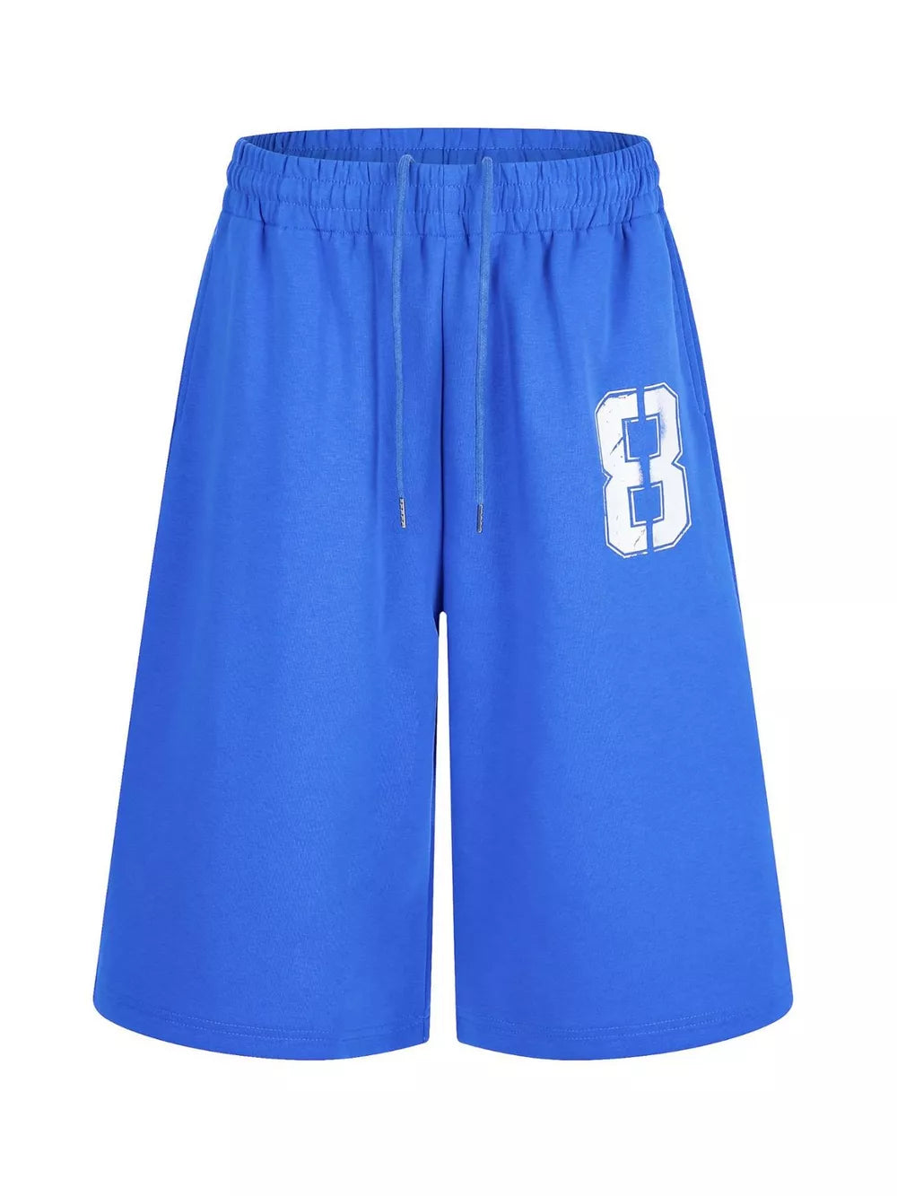 Blue Men's Number 8 Wide Leg Capris