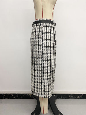 midi skirt in black