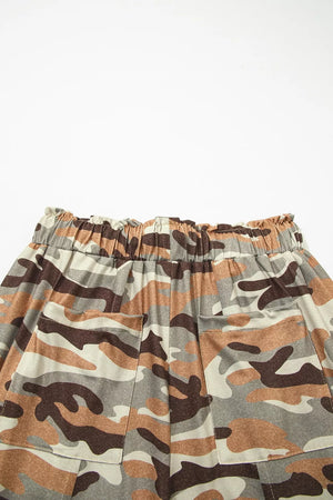 Camouflage Printed Drawstring Jogger Pants option 7